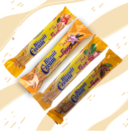 بیسکوییت کرمدار 6 عددی